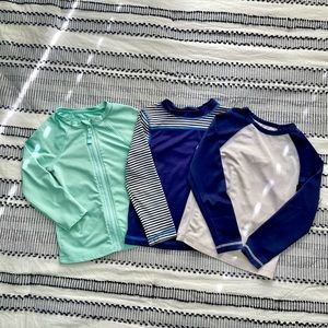 Long-sleeve Swim Shirts 3T/ Lot of 3